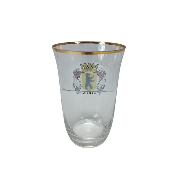 Berlin Glass Gold Trim Collectable Cup Vintage - Picture 4 of 6